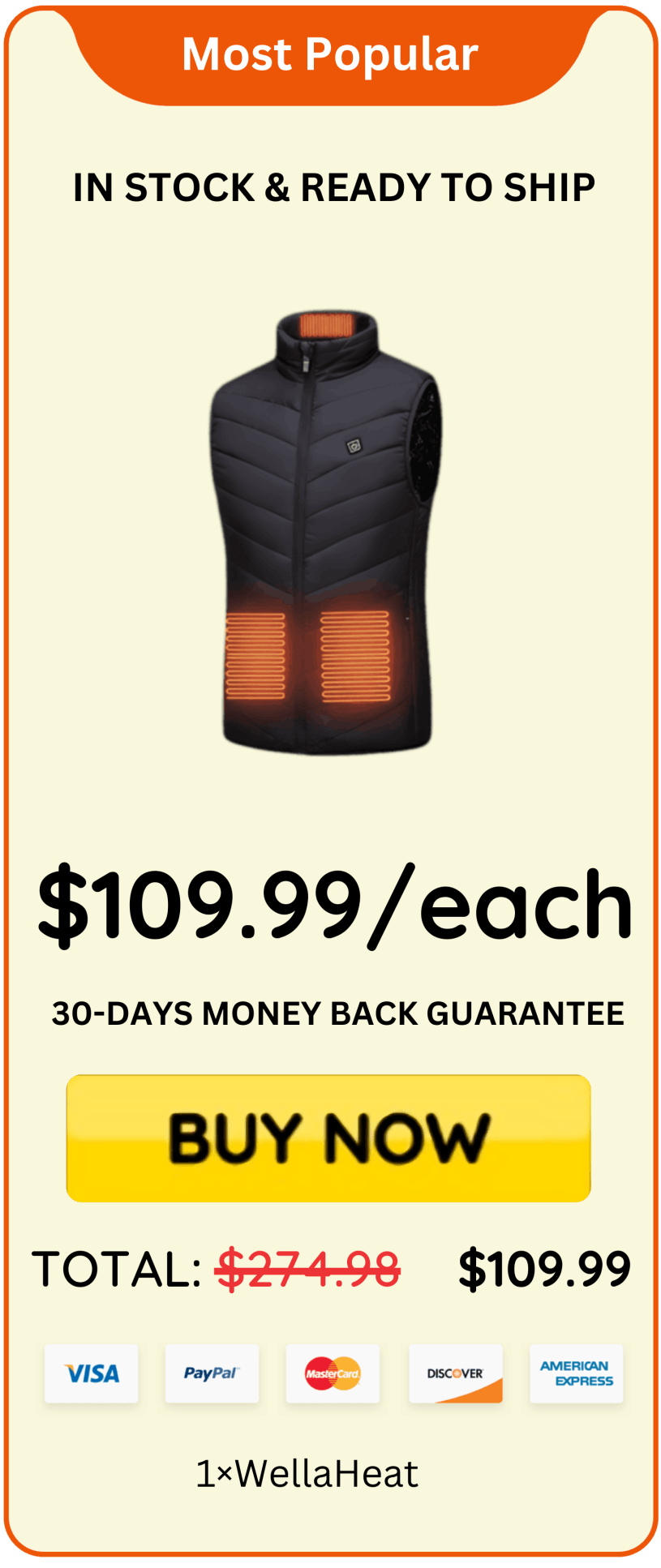 Wellaheat package price